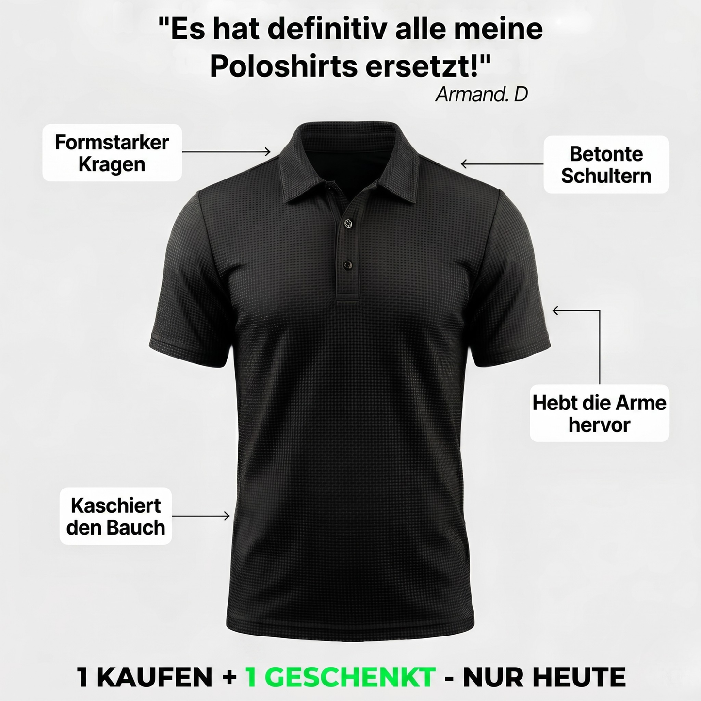 Nivafit™ — Das Polo-Shirt für perfekten Sitz und dauerhaften Komfort